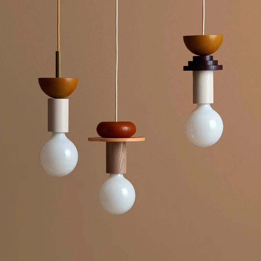 Nordic Lamp Wood LED Pendant Lights Kitchen Home Decor Hanglamp Restaurant Ceiling Chandelier Luminaire Bedroom Light Fixture - Image 4