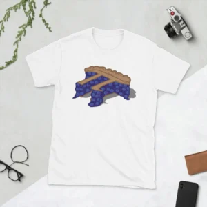 Blueberry Pie Men's T Shirt Math Mathematics School Student Geek Tees Short Sleeve T-Shirt Pure Cotton Plus Size Clothing